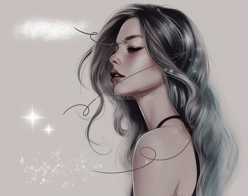 70+Procreate发丝眉毛笔刷